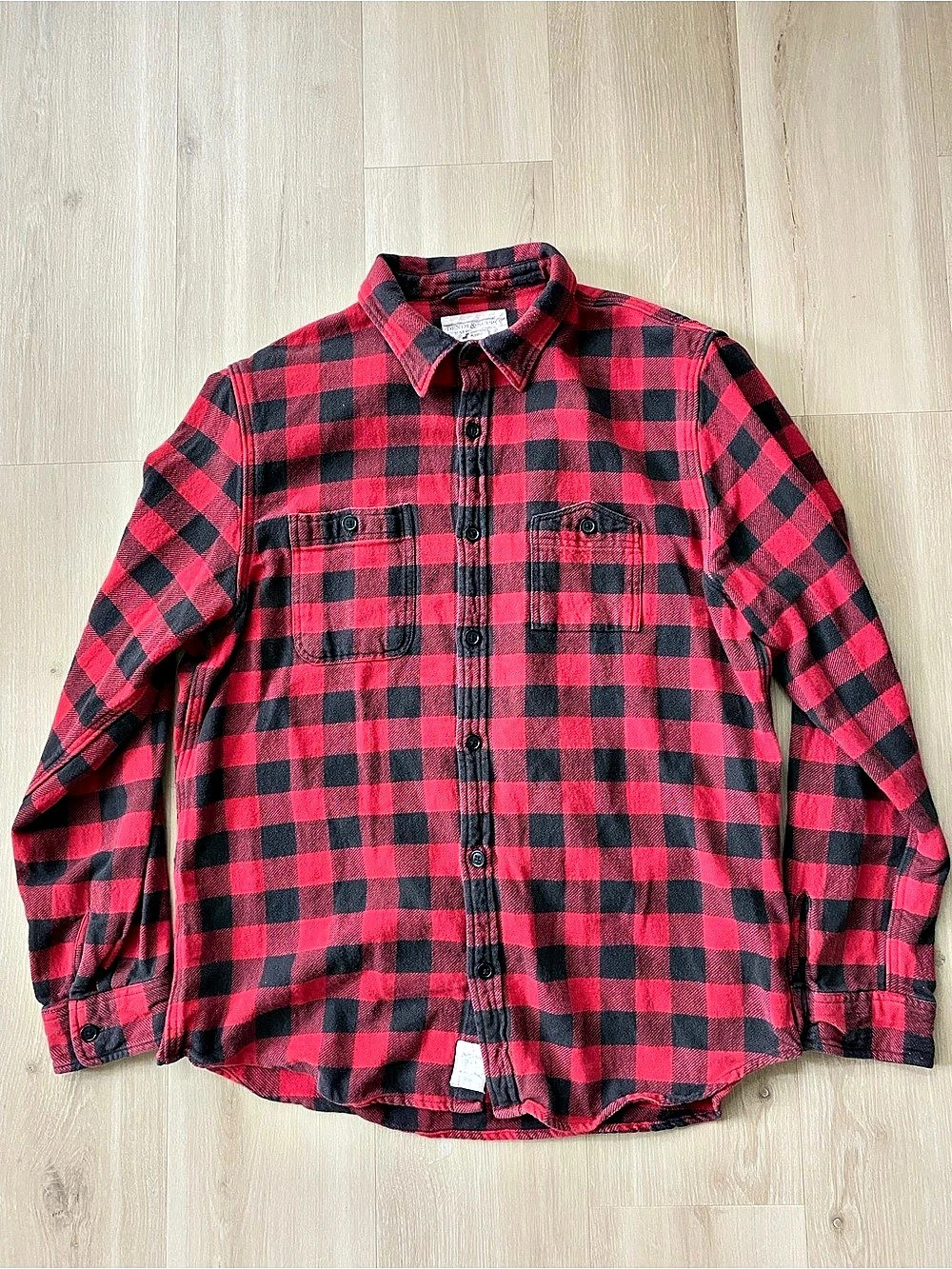 Vintage Ralph Lauren Denim & Supply Buffalo Plaid Button Down Flannel Size XL